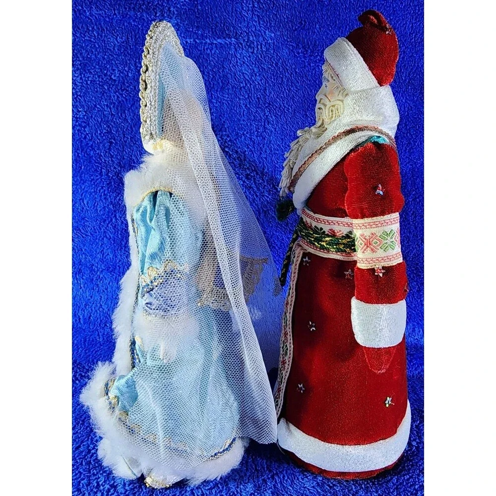 Vintage Russian Christmas~D'yed Moroz “Father Frost” & Snegurochka “Snow Maiden”
